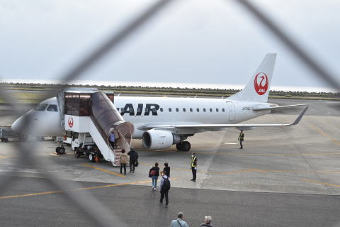 空港で見送り