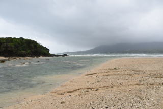 台風後のクロアゼ海岸